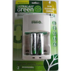 UltraLast Green ULGVALUE2 - Battery Charger - NiMH x 2 (Y95996) Category: Univer